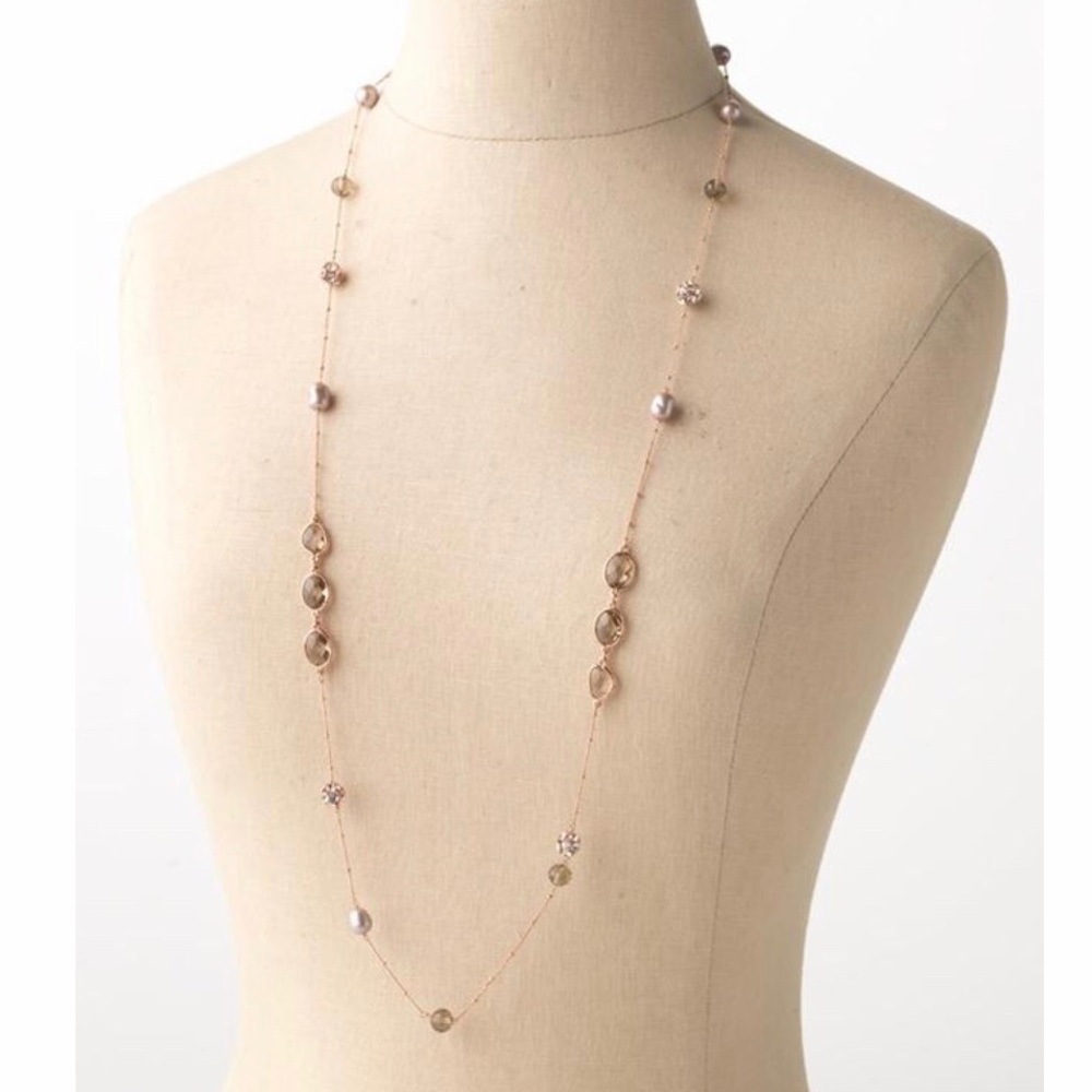 Stella & Dot Rose Gold Annabelle Necklace